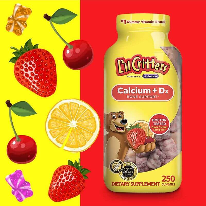 L'il Critters Calcium + D3